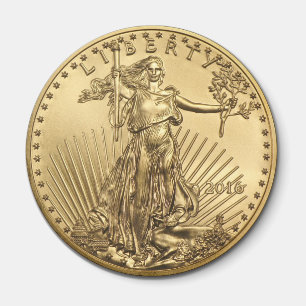 Íman Moeda Dourado de Eagle