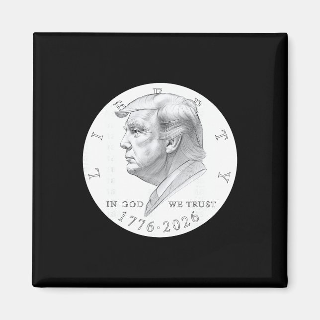 Íman Moeda Trump Um Dólar  (Frente)