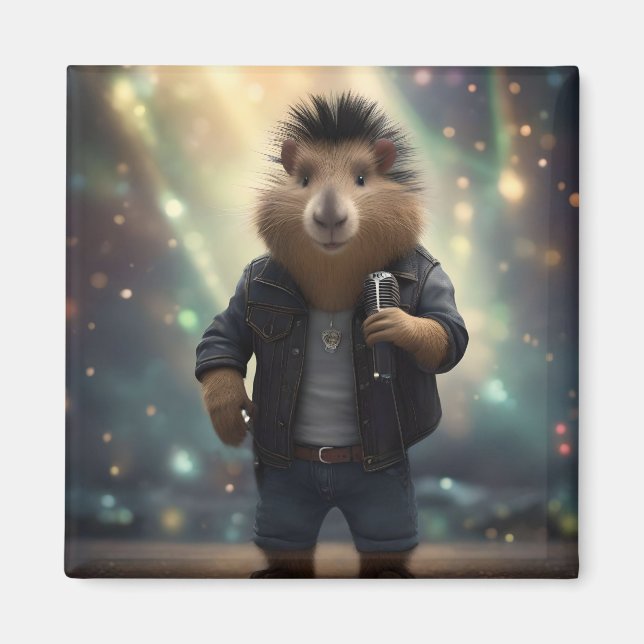 Íman Mohawk Capybara Rockstar (Frente)