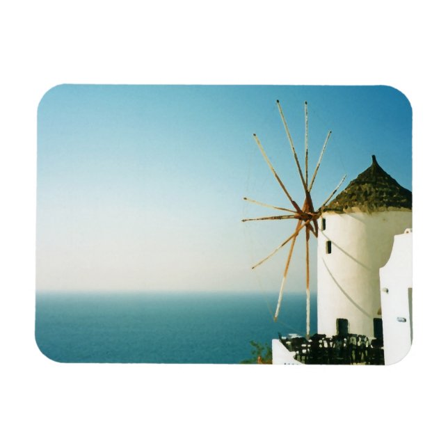 Íman Moinho de vento de Santorini, Grécia (Horizontal)