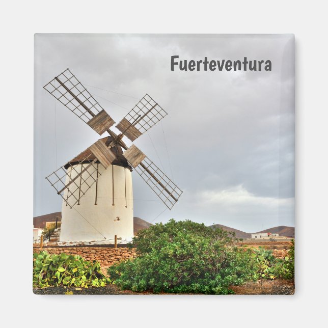 Íman Moinho de vento em Fuerteventura (Frente)
