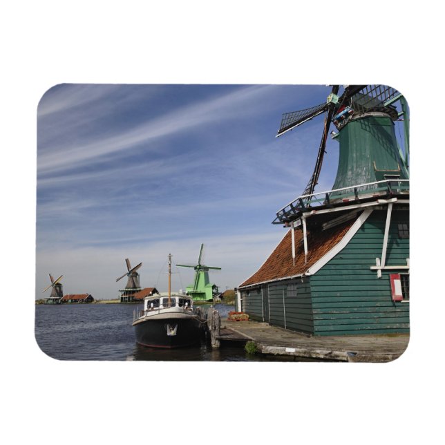 Íman Moinho de vento, Zaanse Schans, Holanda, Países Ba (Horizontal)