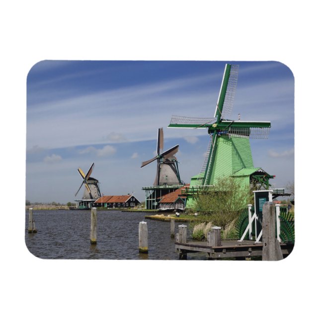 Íman Moinho de vento, Zaanse Schans, Holanda, Países Ba (Horizontal)