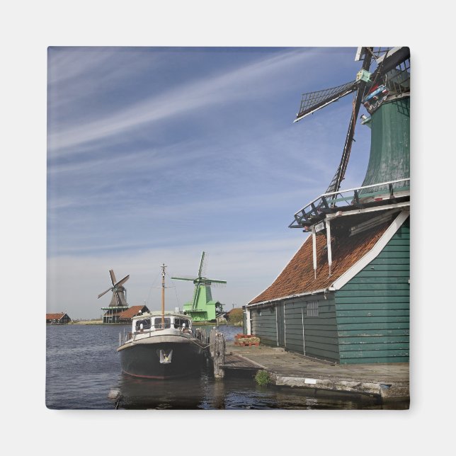 Íman Moinho de vento, Zaanse Schans, Holanda, Países Ba (Frente)