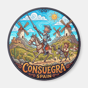 Íman Moinhos de Vento de Consuegra e Don Quixote Espanh
