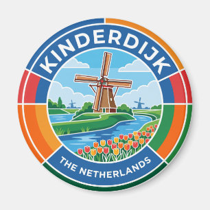 Íman Moinhos de Vento de Kinderdijk Holanda