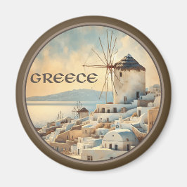 Íman Moinhos de Vento de Mykonos na Grécia