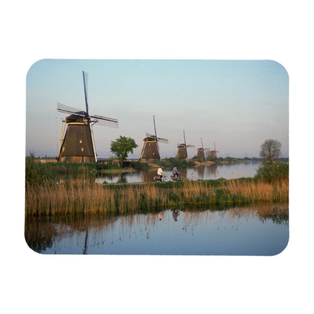Íman Moinhos de vento, Kinderdijk, Holanda (Horizontal)