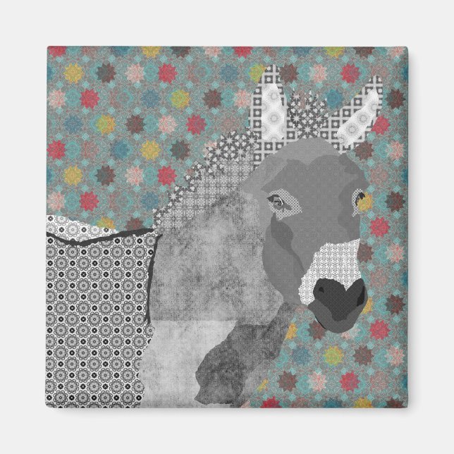 Íman Moisés Black & White Art Magnet (Frente)