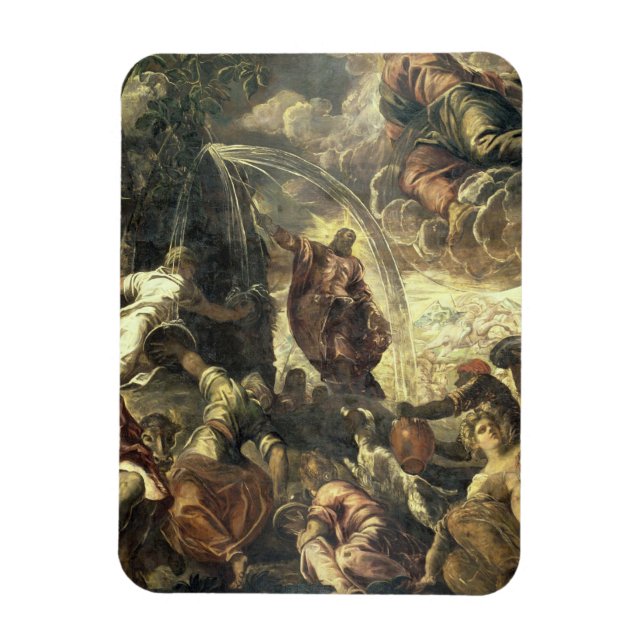 Íman Moisés Striking Water from the Rock, 1575 (Vertical)
