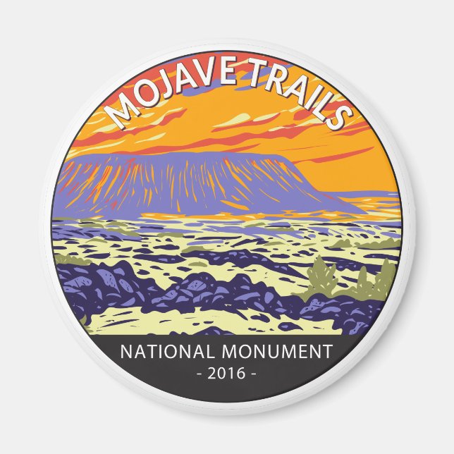 Íman Mojave Trave Cratera Nacional Monumento Amboy (Frente)