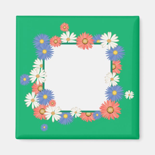 Íman Moldura de flor (Frente)