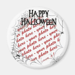 Íman Molduras de Fotos de Halloween com Teias de Aranha