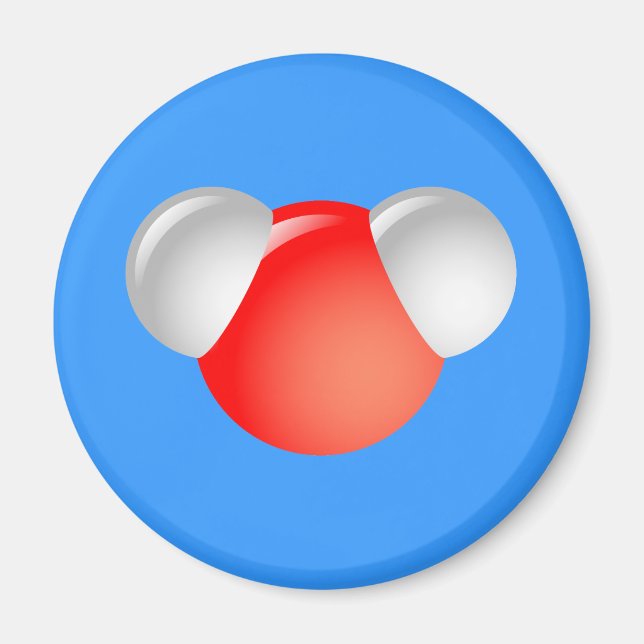 Íman Molécula de água H2O (Frente)