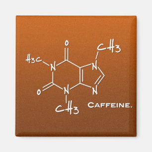 Íman Molécula de Caffiene (estrutura química)