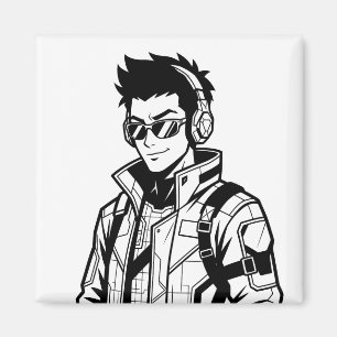 Íman Moletom com Gráfico de Personagem de Anime Cinemat