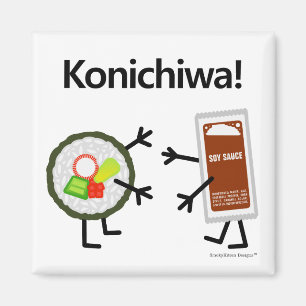 Íman Molho do sushi & de soja - Konichiwa!