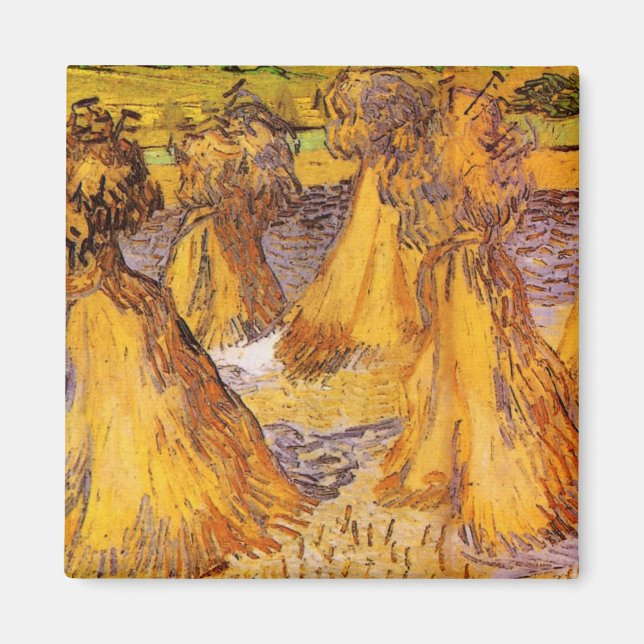 Íman Molinetes de Trigo por Vincent van Gogh (Frente)
