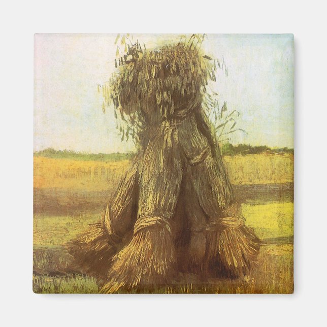 Íman Molinetes de Trigo por Vincent van Gogh (Frente)