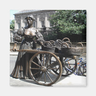 Íman Molly Malone e carrinho de mão Ireland