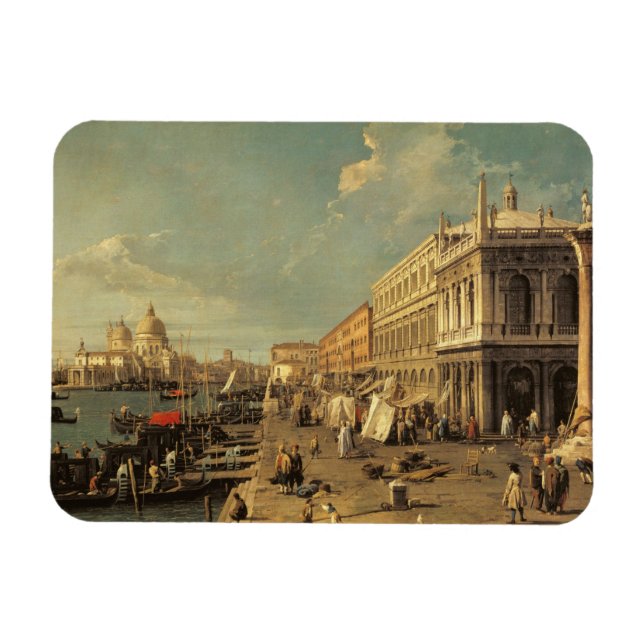 Íman Molo e Zecca, Veneza (óleo na canvas) (Horizontal)