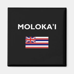 Íman Molokai EUA - Cor Escura da Bandeira Havaiana