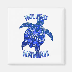 Íman Molokai Hawaii Vacinação - Tartaruga Tribal