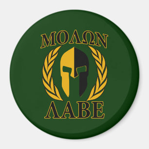 Íman Molon Labe Spartan Laurels Forest Decor Verde