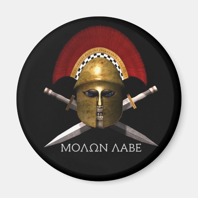 Íman Molon Labe Spartan Skull (Frente)