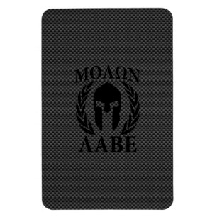 Íman Molon Labe Spartan Warrior Laurels Carbon Decor