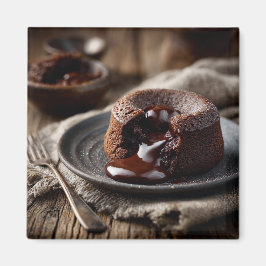 Íman Molten Chocolate Lava Dessert Art