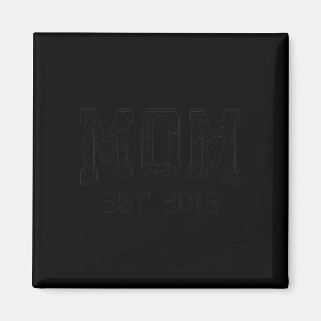 Íman Mom Est 2015 Mom D Mother’s Day Ized Premium Tri-b (Frente)