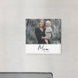 Íman Mom Established Photo Gift<br><div class="desc">Celebrate the year she officially became a Mom with this stylish and thoughtful magnet. Featuring a modern, clean design, the word "Mom" is boldly displayed with "Est." followed by the customizable year. Your favorite mom photo completes the design in a large format that takes center stage. It's the perfect gift...</div>