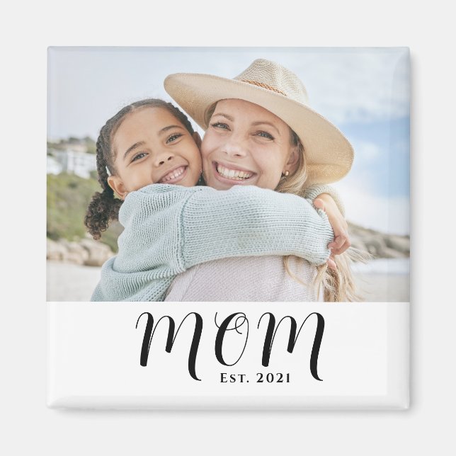 Íman Mom Established Photo Gift (Frente)