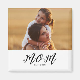 Íman Mom Established Photo Gift Magnet