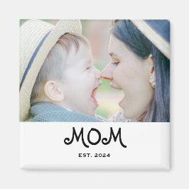 Íman Mom Established Photo Gift Magnet