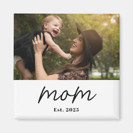Íman Mom Established Photo Gift Magnet