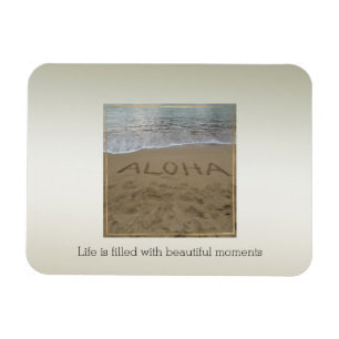 Íman Momentos Bonitos da Praia de Kauai Hawaii Aloha