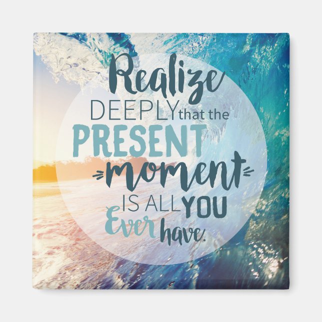 Íman Momentos Encorajando Sucesso Dicas de Vida Citam A (Frente)