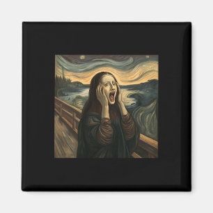 Íman Mona Lisa A Arte Da Festa De Figuras De Halloween