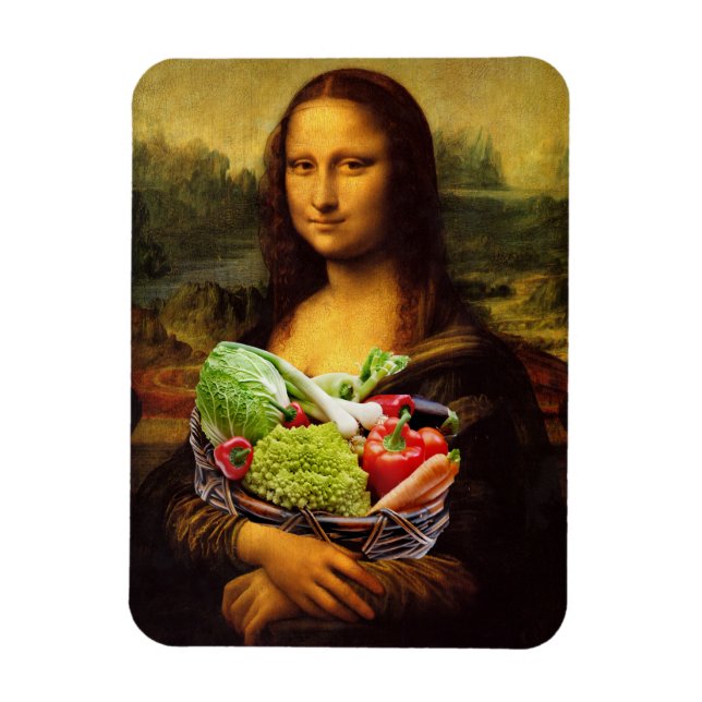 Íman Mona Lisa Adora Vegetais (Vertical)
