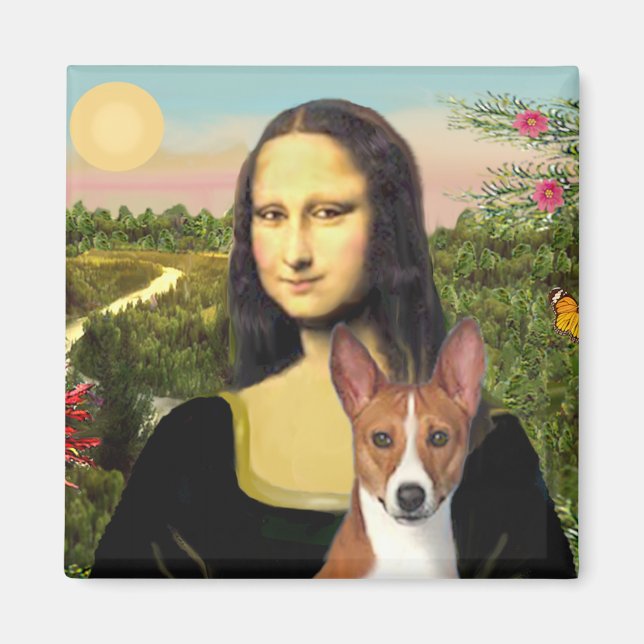 Íman Mona Lisa - Basenji 1 (Frente)