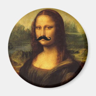 Íman Mona Lisa Com bigode