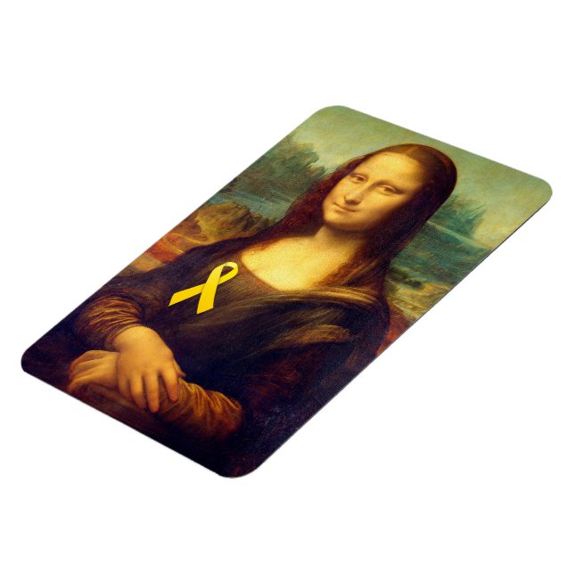 Íman Mona Lisa Com Fita Amarela (Left Side)