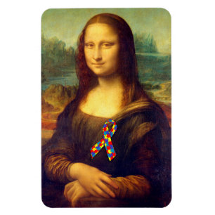 Íman Mona Lisa Com Fita De Quebra-cabeça