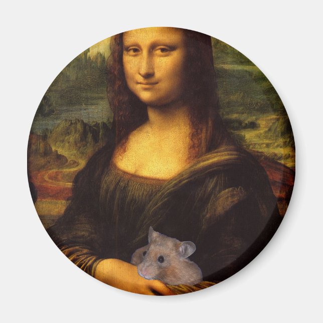 Íman Mona Lisa Com Hamster (Frente)