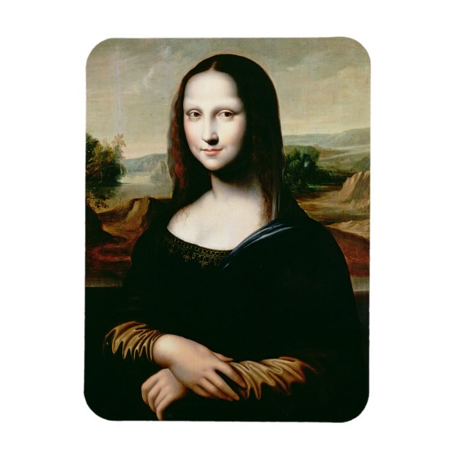 Íman Mona Lisa, cópia da pintura de Leonardo da Vin (Vertical)