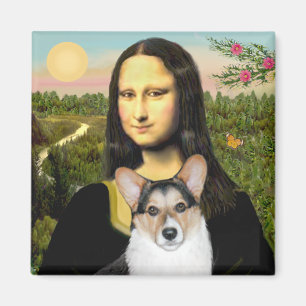 Íman Mona Lisa - Corgue Galês Tri Color 10