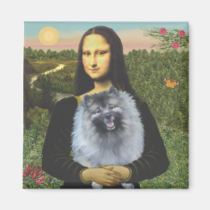Íman Mona Lisa - Keeshond (F)