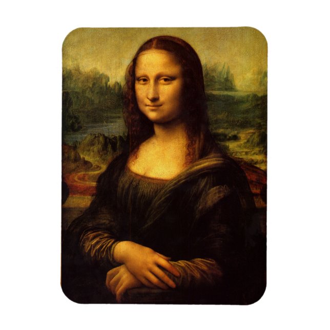 Íman Mona Lisa. Leonardo da Vinci ~ 1503-1517 (Vertical)
